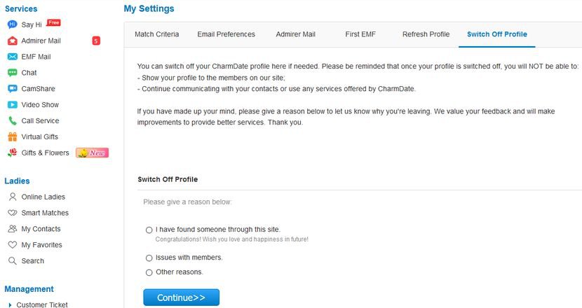 singles russian removing profile